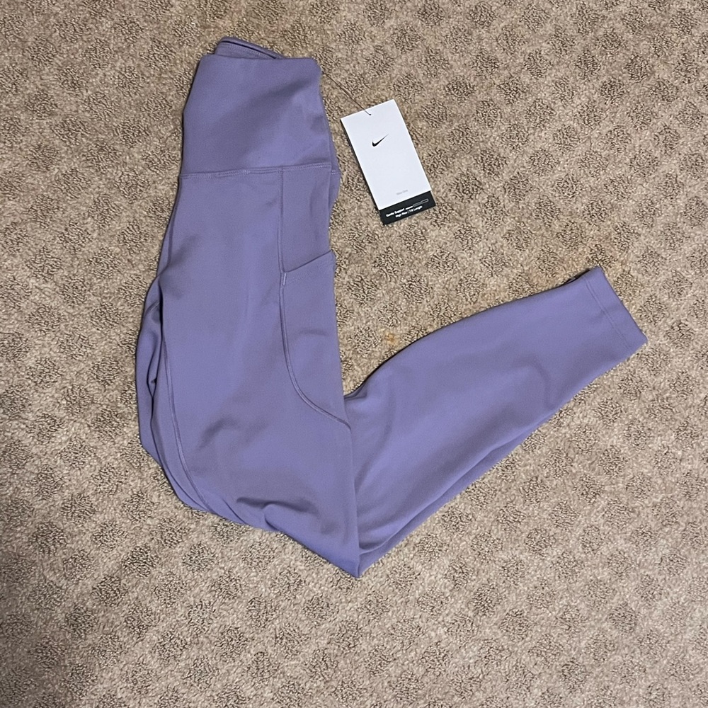 NWT Nike Women's One High-Waisted 7/8 Leggings with Pockets - Picture 2 of 5